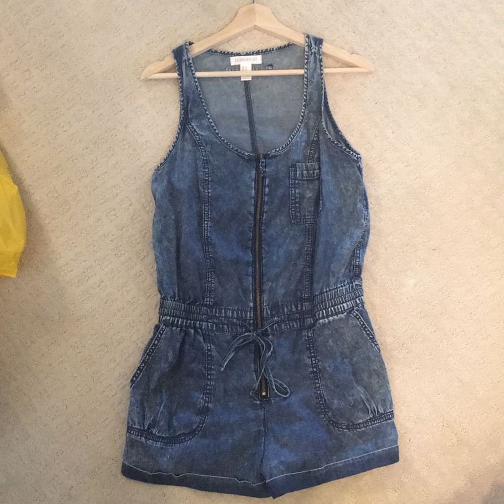 Denim romper